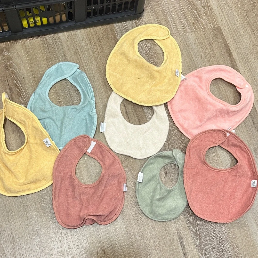 Colorful Baby Bib Set - set of 8